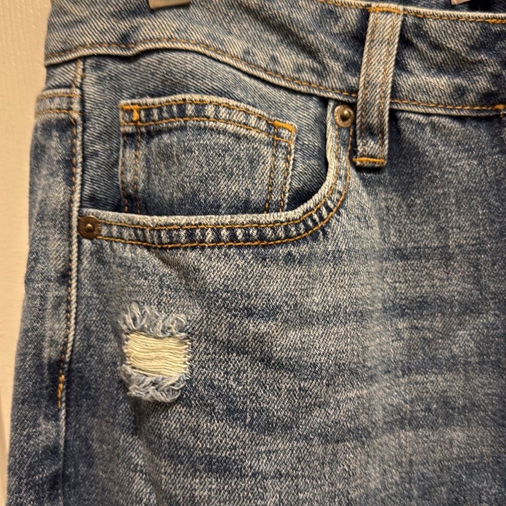 NWT Just USA Distressed Jeans High Rise Mom Jean 100 Cotton - Picture 6 of 12